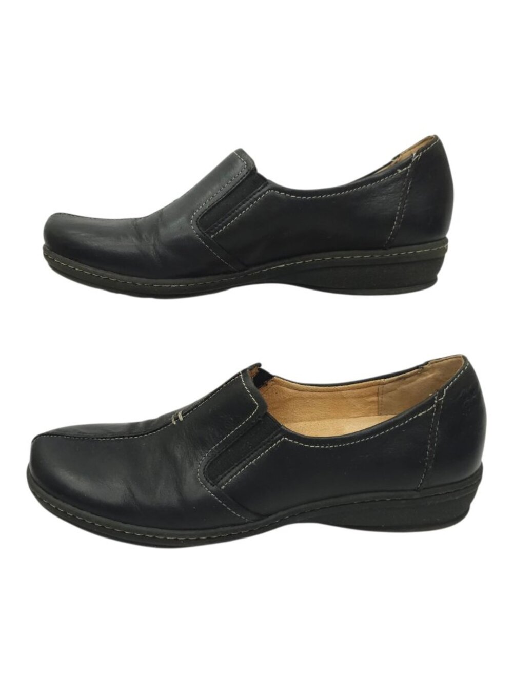 Naturalizer Loafers Womens 9 N Black Leather Slip On Comfort Walking Shoes
